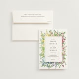 "flower garden" - Bridal Shower Invitations in Cotton by Susan Moyal - Invitation with Envelope