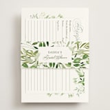 "Verdure" - Bridal Shower Invitations in Garden by Leah Bisch - Assembled with Belly Band