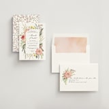 "Organic Florals" - Bridal Shower Invitations in Blush by Susan Moyal - Assembled