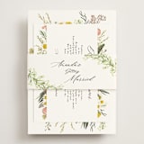 "Organic Florals" - Bridal Shower Invitations in Blush by Susan Moyal - Assembled with Belly Band