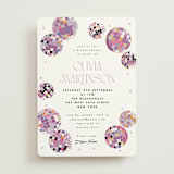 "Disco Fever" - Bridal Shower Invitations in Bubblegum by Corinne Malesic - Front