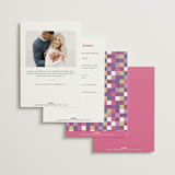 "Disco Fever" - Bridal Shower Invitations in Bubblegum by Corinne Malesic - Back of Card Options