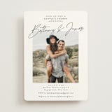 "Signed" - Bridal Shower Invitations in Snow by Nicoletta Savod - Front