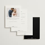 "Signed" - Bridal Shower Invitations in Snow by Nicoletta Savod - Back of Card Options