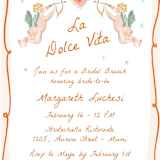 "Giardino" - Bridal Shower Invitations in Flame by Pati Cascino - Detail