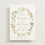 "Elise" - Bridal Shower Invitations in Greenery by Petra Kern - Front