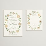 "Elise" - Bridal Shower Invitations in Greenery by Petra Kern - Matching Enclosure Card