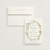 "Elise" - Bridal Shower Invitations in Greenery by Petra Kern - Invitation with Envelope