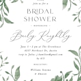 "Hyde Park" - Bridal Shower Invitations in Meadow by Melanie Kosuge - Detail