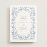 "French Blue" - Bridal Shower Invitations in Periwinkle by Joanna Griffin - Front