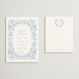 "French Blue" - Bridal Shower Invitations in Periwinkle by Joanna Griffin - Matching Enclosure Card
