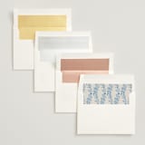 "Wine & Dine" - Bridal Shower Invitations in Porcelain by Elly - Envelope Liner Options