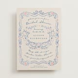 "Yay" - Bridal Shower Invitations in Jeans by Petra Kern - Front