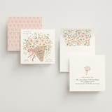 "Love is Blooming" - Bridal Shower Invitations in Carnation by Itsy Belle Studio - Assembled