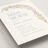 "Dainty Flowers" - Bridal Shower Invitations in Rose Quartz by Joanna Griffin - Detail