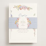 "Dainty Flowers" - Bridal Shower Invitations in Rose Quartz by Joanna Griffin - Assembled with Belly Band