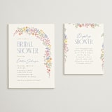 "Dainty Flowers" - Bridal Shower Invitations in Rose Quartz by Joanna Griffin - Matching Enclosure Card