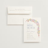 "Dainty Flowers" - Bridal Shower Invitations in Rose Quartz by Joanna Griffin - Invitation with Envelope