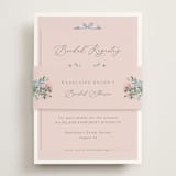 "Bed of Roses" - Bridal Shower Invitations in Rose by frau brandt - Assembled with Belly Band