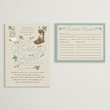 "Perfect Pair" - Bridal Shower Invitations in Denim by Heather Schertzer - Matching Enclosure Card