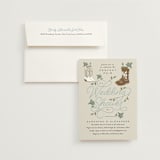 "Perfect Pair" - Bridal Shower Invitations in Denim by Heather Schertzer - Invitation with Envelope