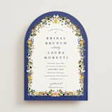 "Amore Floral" - Bridal Shower Invitations in Cerulean by Susan Moyal - Front