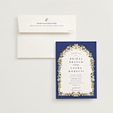 "Amore Floral" - Bridal Shower Invitations in Cerulean by Susan Moyal - Invitation with Envelope