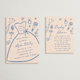 "chomchom" - Bridal Shower Invitations in Royal by chocomocacino - Matching Enclosure Card