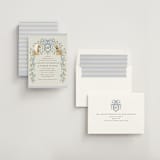 "Dog Crest" - Bridal Shower Invitations in Blueberry by Jackie Crawford - Assembled
