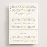"Wild Flowers" - Bridal Shower Invitations in Meadow by Petra Kern - Assembled with Belly Band