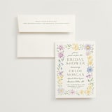 "Wild Flowers" - Bridal Shower Invitations in Meadow by Petra Kern - Invitation with Envelope