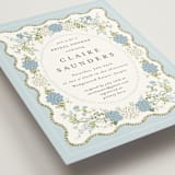 "Wedgewood" - Bridal Shower Invitations in Cerulean by Susan Moyal - Detail