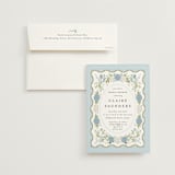 "Wedgewood" - Bridal Shower Invitations in Cerulean by Susan Moyal - Invitation with Envelope