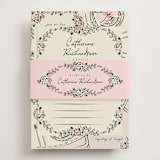"Gathering Joy" - Bridal Shower Invitations in Champagne by Ana de Sousa - Assembled with Belly Band