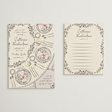 "Gathering Joy" - Bridal Shower Invitations in Champagne by Ana de Sousa - Matching Enclosure Card