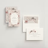 "Autumn Showers" - Bridal Shower Invitations in Maple Leaf by Nicoletta Savod - Assembled