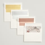 "Autumn Showers" - Bridal Shower Invitations in Maple Leaf by Nicoletta Savod - Envelope Liner Options