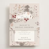 "Autumn Showers" - Bridal Shower Invitations in Maple Leaf by Nicoletta Savod - Assembled with Belly Band