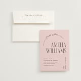"Arbor" - Bridal Shower Invitations in Rosey by Pixel and Hank - Invitation with Envelope