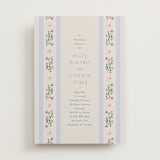 "Floral stripe" - Bridal Shower Invitations in Bluebell by Baumbirdy - Front