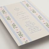 "Floral stripe" - Bridal Shower Invitations in Bluebell by Baumbirdy - Detail