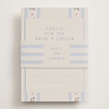 "Floral stripe" - Bridal Shower Invitations in Bluebell by Baumbirdy - Assembled with Belly Band