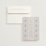 "Floral stripe" - Bridal Shower Invitations in Bluebell by Baumbirdy - Invitation with Envelope