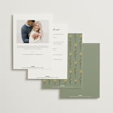 "Pencil Bouquet" - Bridal Shower Invitations in Cream by Adelyn T. - Back of Card Options