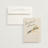 "Pencil Bouquet" - Bridal Shower Invitations in Cream by Adelyn T. - Invitation with Envelope