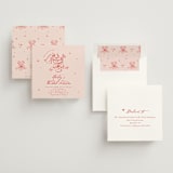 "Cheers to Love" - Bridal Shower Invitations in Scarlet by Cass Loh - Assembled