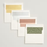 "Traditional Monogram" - Bridal Shower Invitations in Olive by Erin Deegan - Envelope Liner Options
