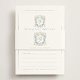 "wildflowers crest" - Bridal Shower Invitations in Flower Braid by Petra Kern - Assembled with Belly Band