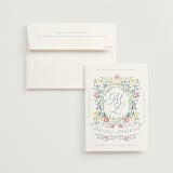 "wildflowers crest" - Bridal Shower Invitations in Flower Braid by Petra Kern - Invitation with Envelope