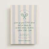 "Racquet Club" - Bridal Shower Invitations in Sky by Leia Matt - Front